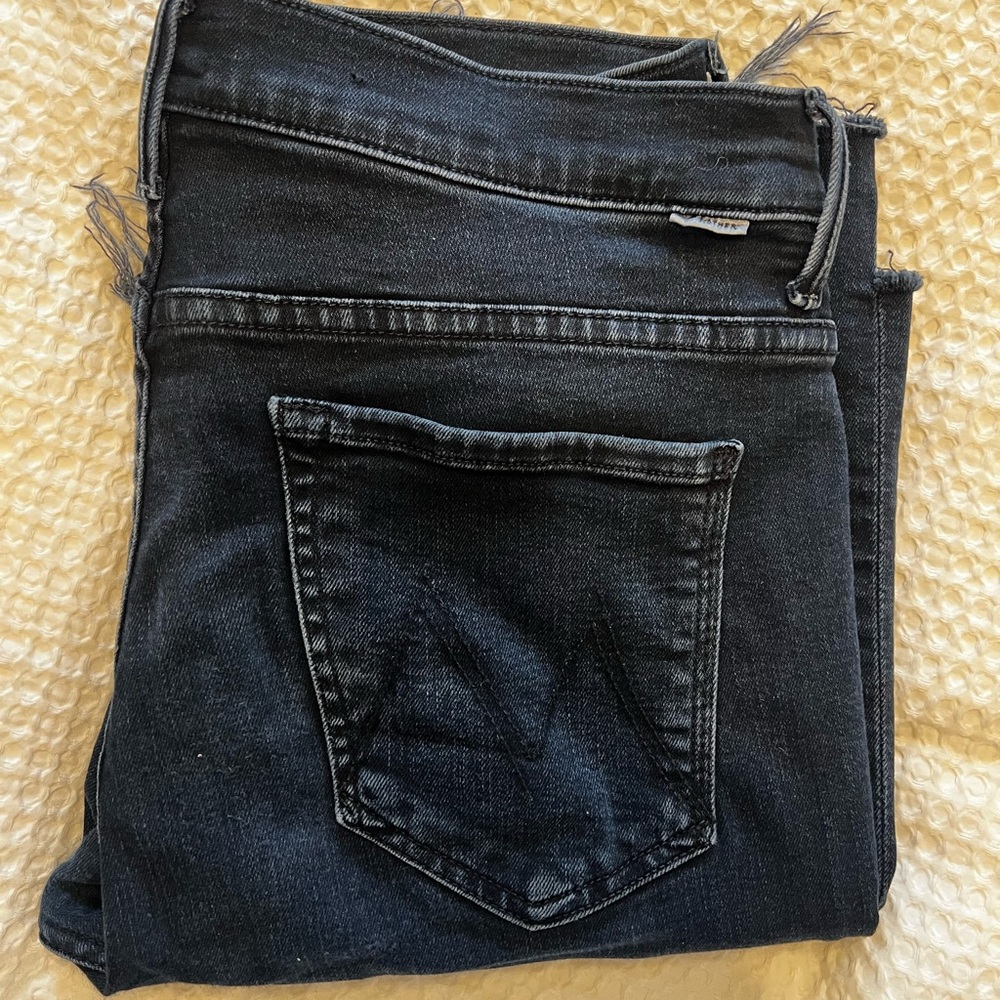 MOTHER Denim The Insider Crop Fray Step Hem Jeans